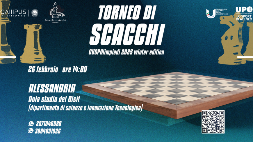 CUSPO apre le iscrizioni ai tornei di scacchi e di e-sport