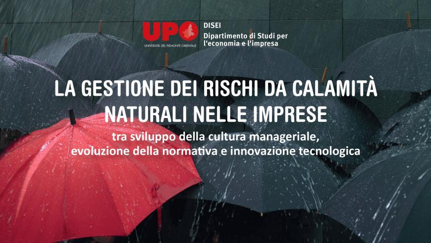 La gestione dei rischi da calamità naturali nelle imprese