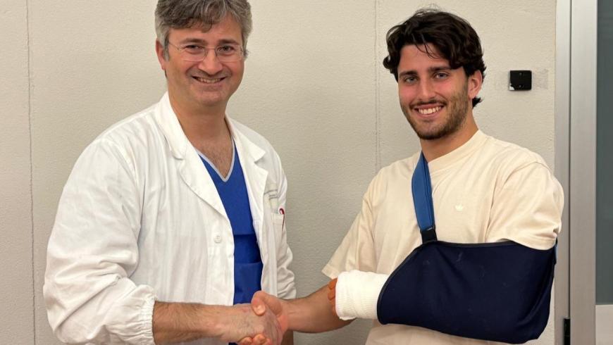 Il professor Ronga e Andrea Valdesi